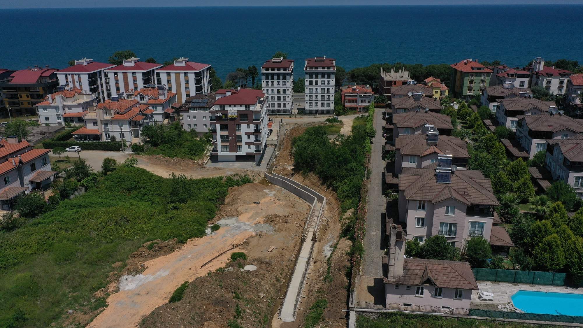 ÜNYE GÖLEVİ MAHALLESİNİN ALT YAPISI GÜÇLENİYOR